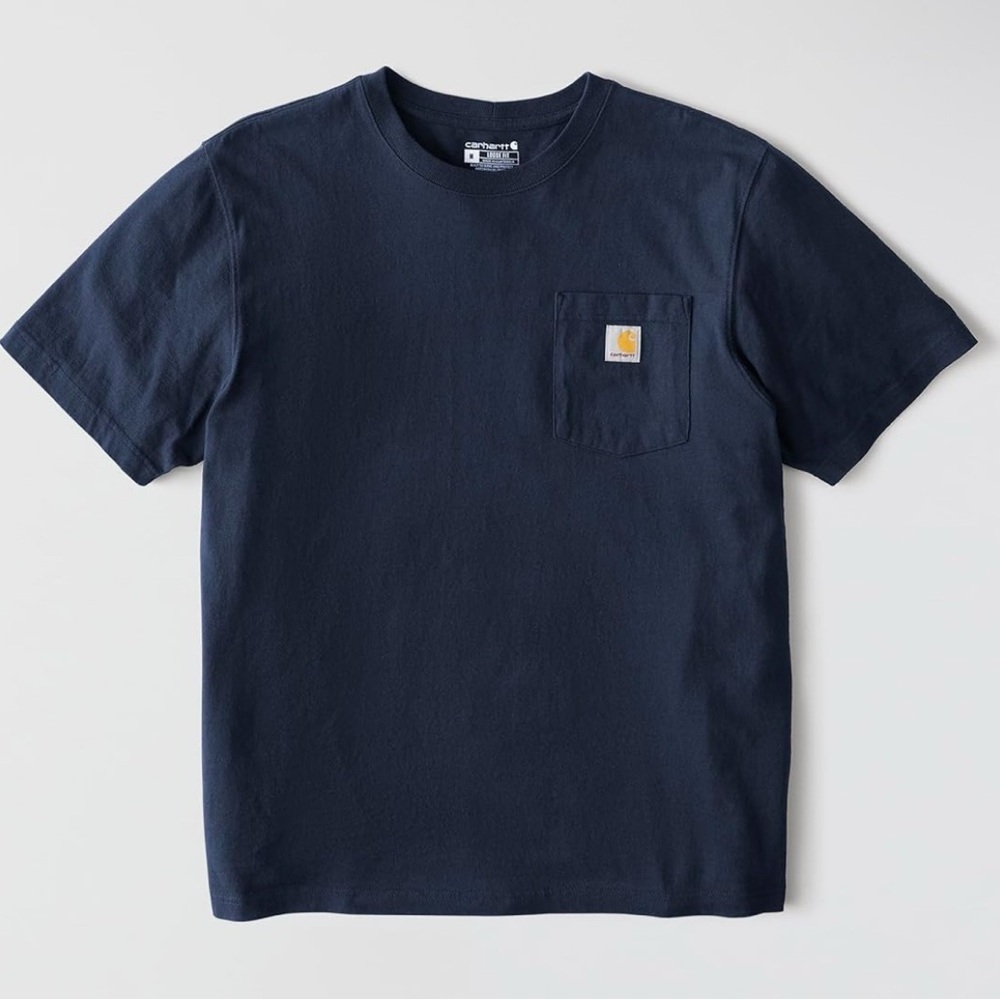Carhartt Unisex Loose Fit T-Shirt Size Medium in Navy Blue